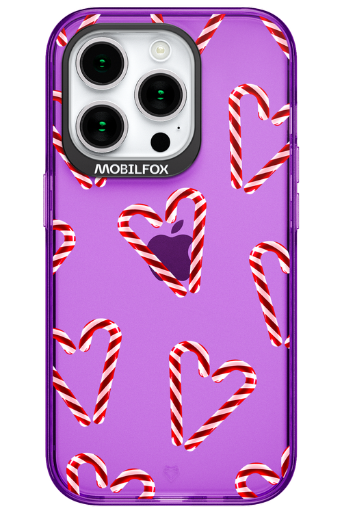 Candy Cane Hearts - Apple iPhone 15 Pro