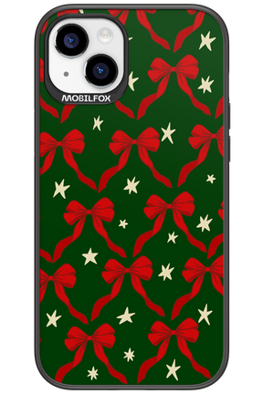 Bow & Stars (Green) - Apple iPhone 15 Plus
