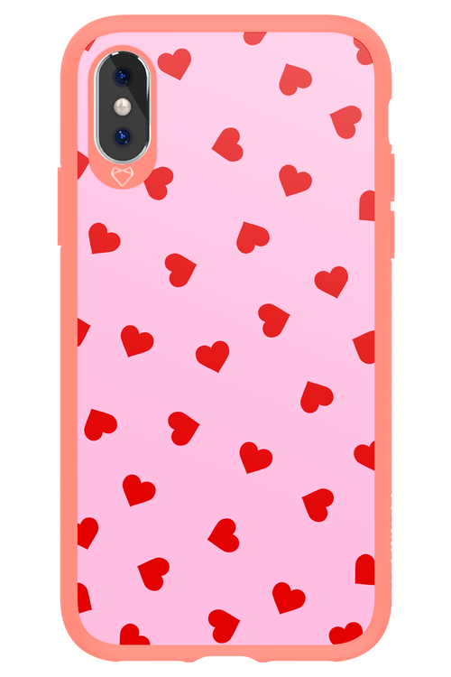 Sprinkle Heart Pink - Apple iPhone XS