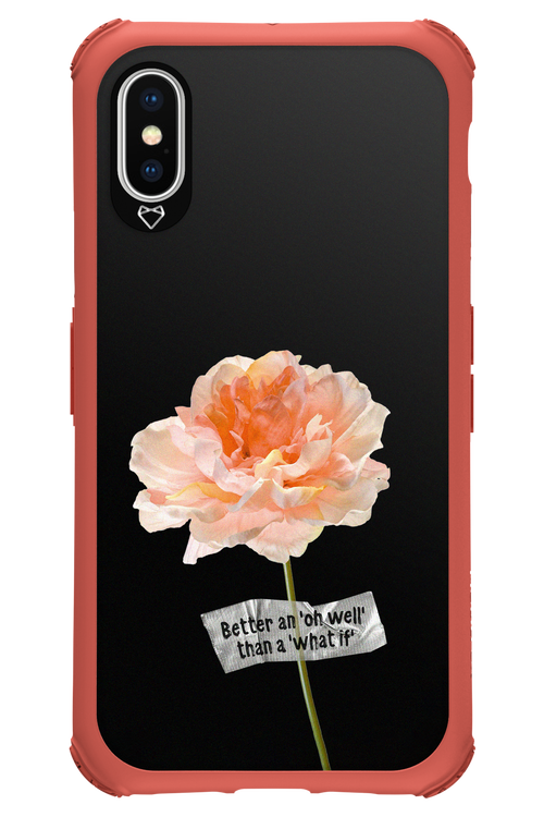 Flower Black - Apple iPhone XS