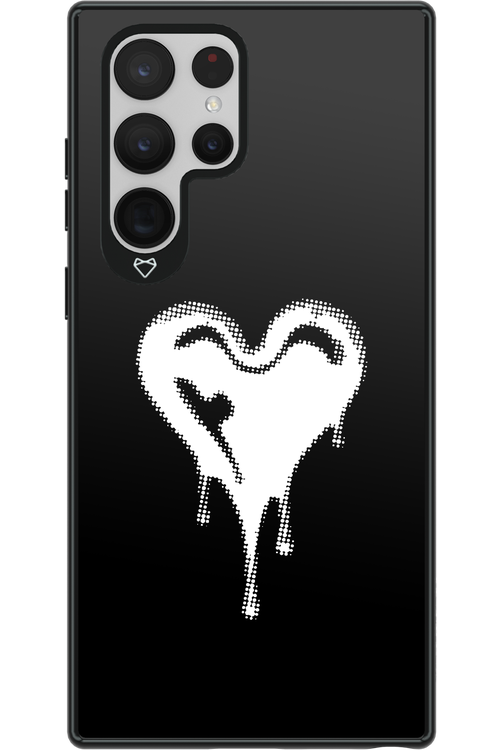 Heart Black - Samsung Galaxy S22 Ultra