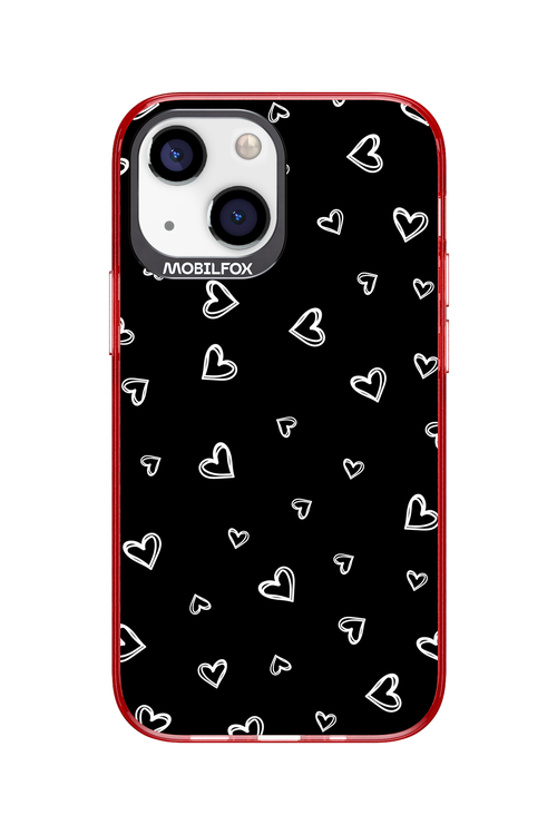Monochrome Hearts 2.0 - Apple iPhone 13 Mini