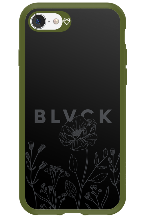 Black Flowers - Apple iPhone SE 2020