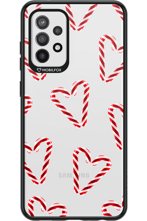 Candy Cane Hearts - Samsung Galaxy A72