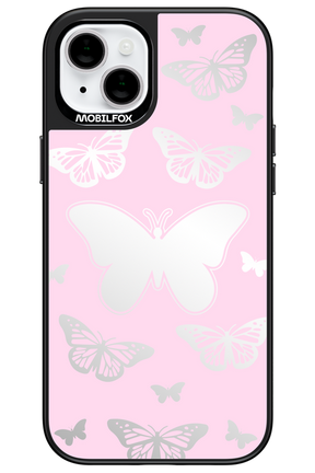 Butterfly Barbie Mirror - Apple iPhone 15 Plus