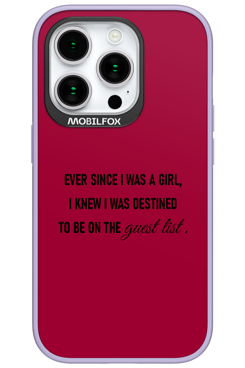 Guest List - Apple iPhone 15 Pro