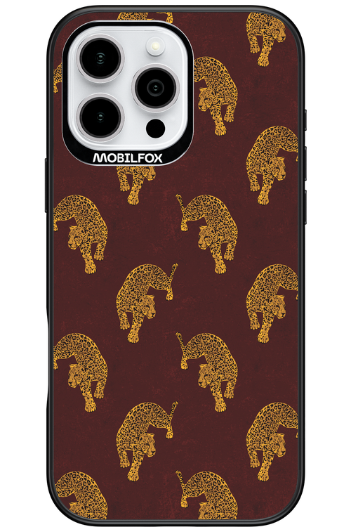 Burgundy Leopard Pattern - Apple iPhone 16 Pro Max