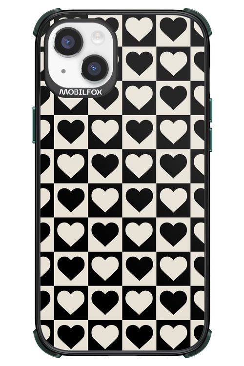 Checkered Heart - Apple iPhone 14 Plus