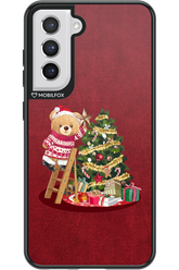Christmas Bear (Burgundy) - Samsung Galaxy S21 FE