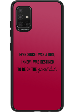 Guest List - Samsung Galaxy A51