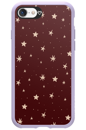 Burgundy Stars - Apple iPhone 8