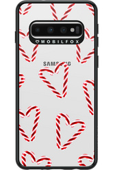 Candy Cane Hearts - Samsung Galaxy S10