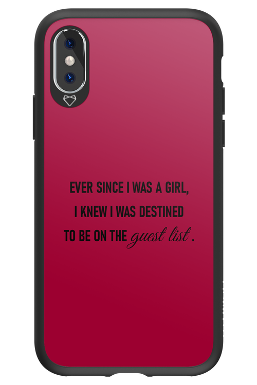 Guest List - Apple iPhone X