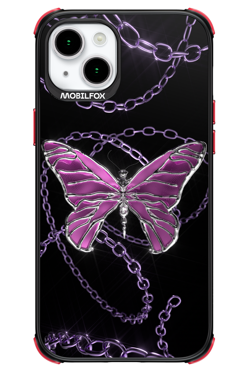 Butterfly Necklace - Apple iPhone 15 Plus