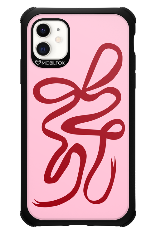 Burgundy Bow - Apple iPhone 11