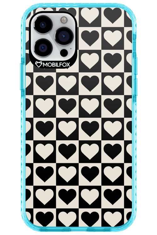 Checkered Heart - Apple iPhone 12 Pro