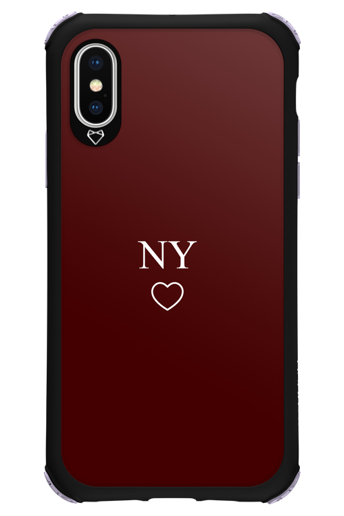 NY Burgundia 2.0 - Apple iPhone X