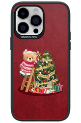 Christmas Bear (Burgundy) - Apple iPhone 14 Pro Max