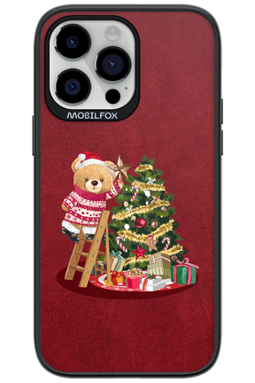 Christmas Bear (Burgundy) - Apple iPhone 14 Pro Max
