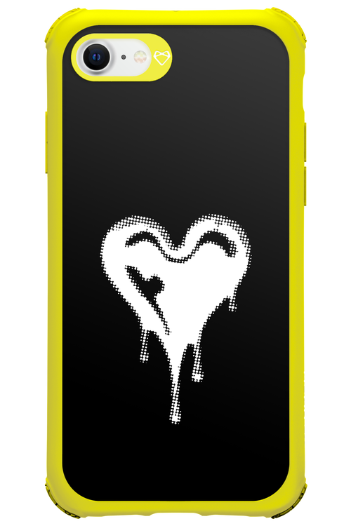 Heart Black - Apple iPhone SE 2022