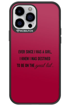 Guest List - Apple iPhone 13 Pro Max