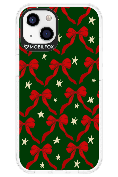 Bow & Stars (Green) - Apple iPhone 13
