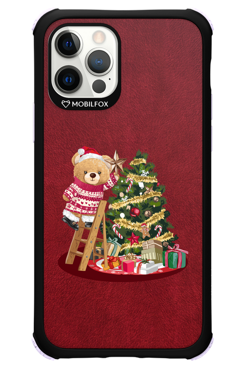 Christmas Bear (Burgundy) - Apple iPhone 12 Pro