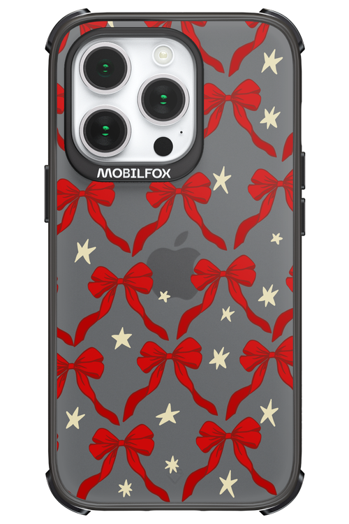 Bow & Stars (Transparent) - Apple iPhone 14 Pro