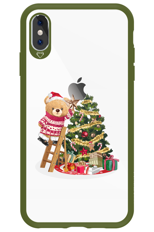 Christmas Bear (Transparent) - Apple iPhone XS Max