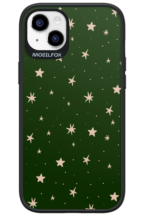 Forest Green Stars - Apple iPhone 14 Plus