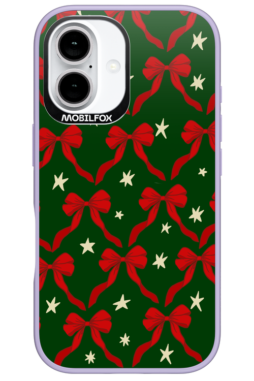 Bow & Stars (Green) - Apple iPhone 16