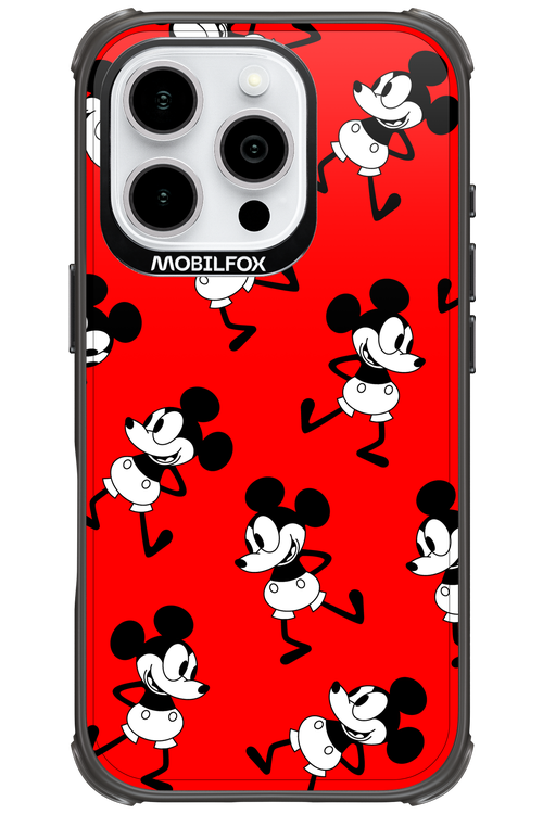 Iconic Mouse (red pattern) - Apple iPhone 16 Pro