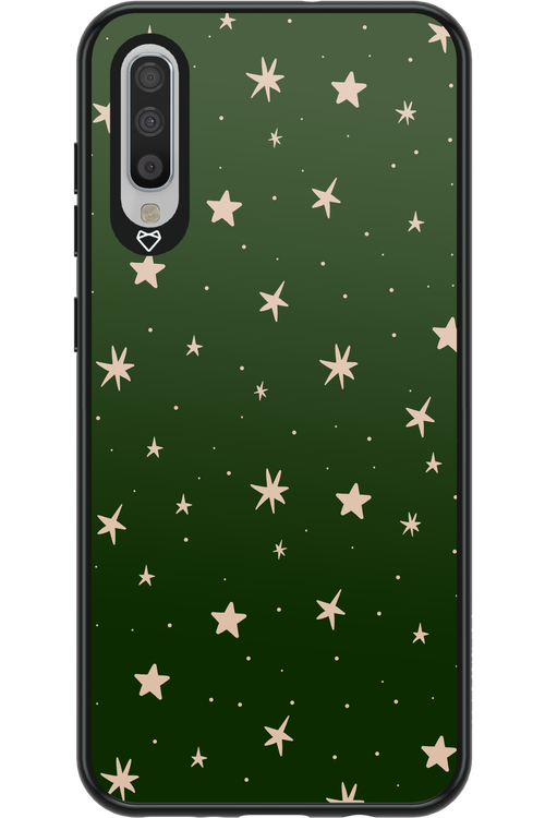 Forest Green Stars - Samsung Galaxy A70