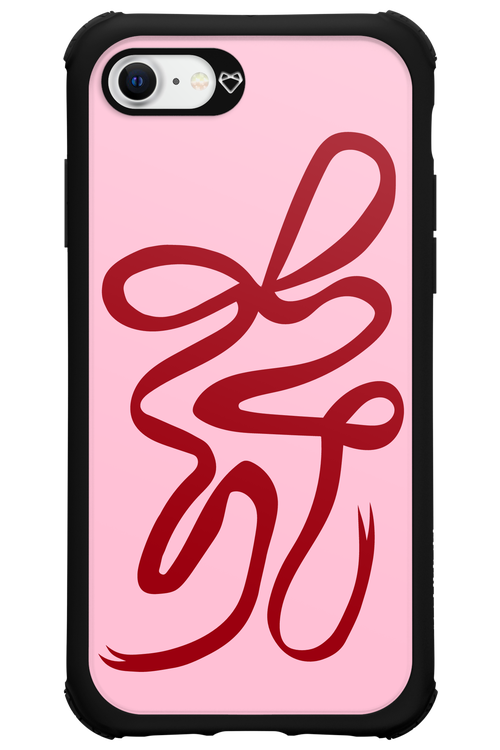 Burgundy Bow - Apple iPhone SE 2022