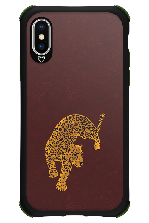 Burgundy Leopard - Apple iPhone X
