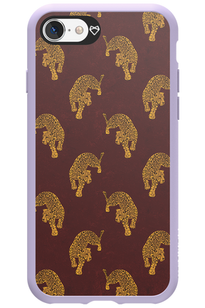 Burgundy Leopard Pattern - Apple iPhone 8
