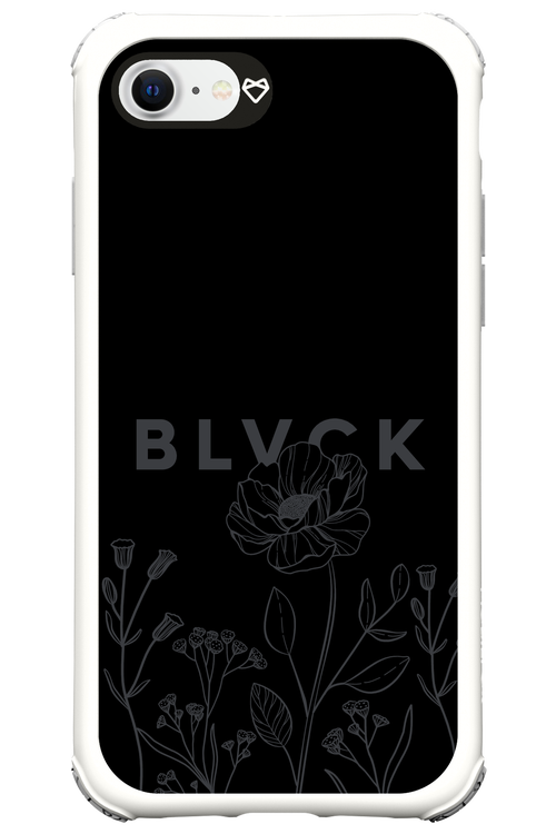 Black Flowers - Apple iPhone 8