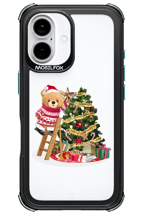 Christmas Bear (Transparent) - Apple iPhone 16