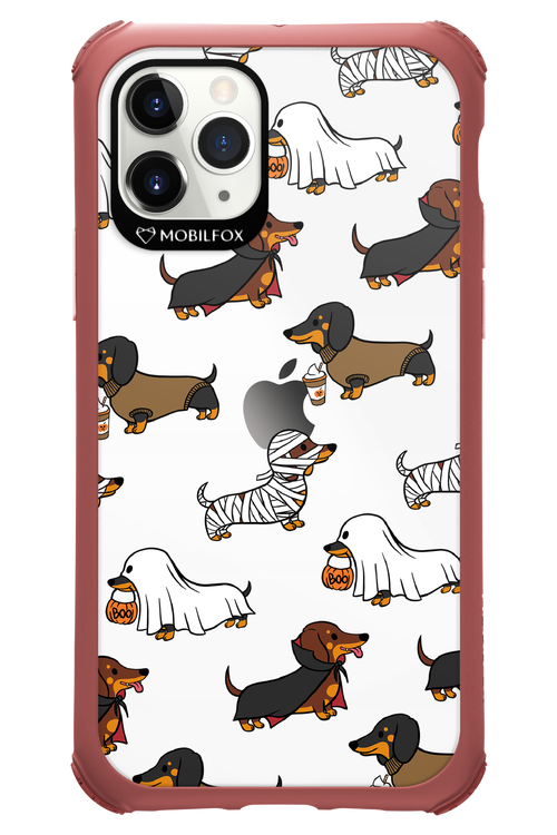 Scary Dachshund (Transparent) - Apple iPhone 11 Pro
