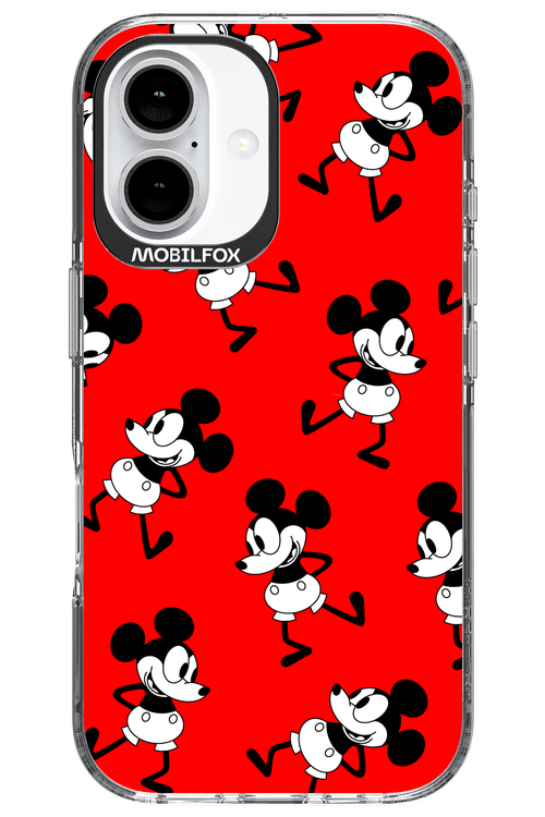 Iconic Mouse (red pattern) - Apple iPhone 16