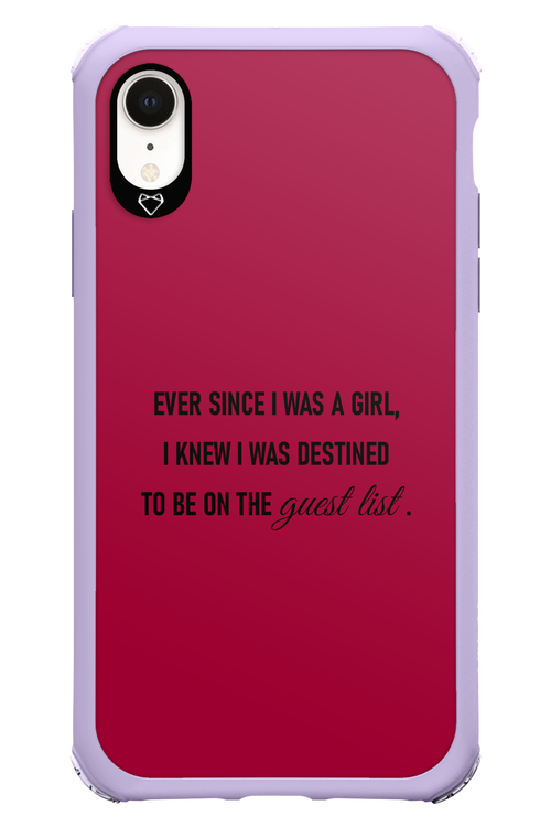 Guest List - Apple iPhone XR