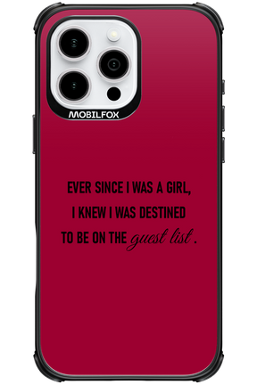 Guest List - Apple iPhone 16 Pro Max