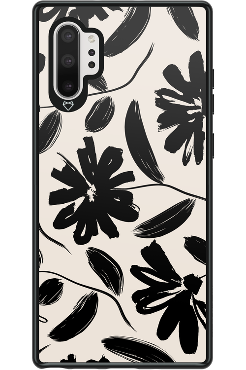 Monochrome Flowerss - Samsung Galaxy Note 10+