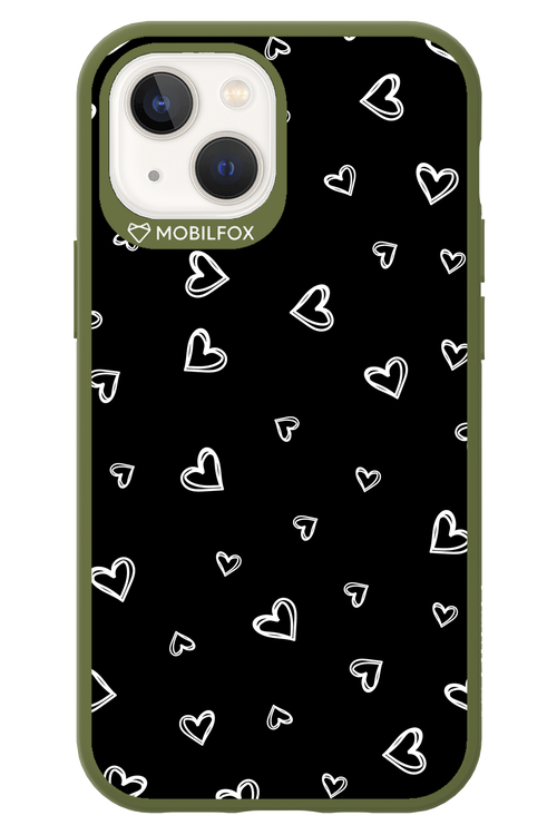 Monochrome Hearts 2.0 - Apple iPhone 13 Mini