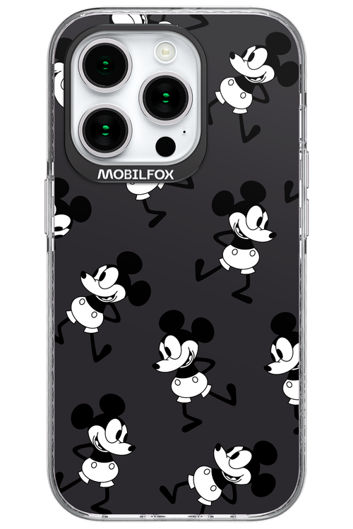 Iconic Mouse (antracite pattern) - Apple iPhone 15 Pro