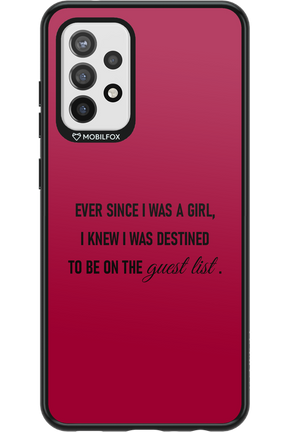 Guest List - Samsung Galaxy A72