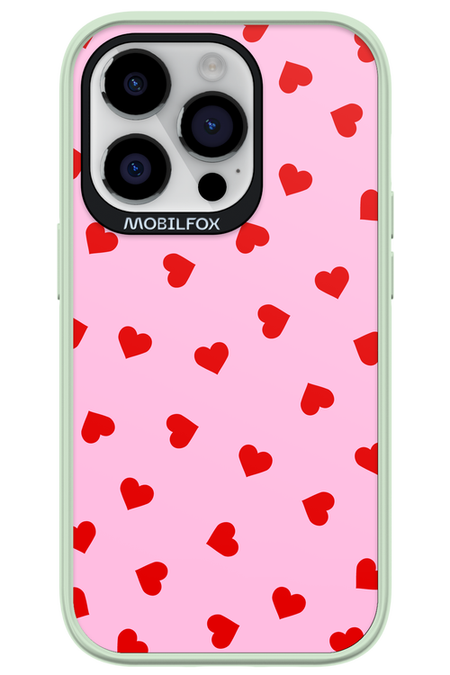 Sprinkle Heart Pink - Apple iPhone 14 Pro