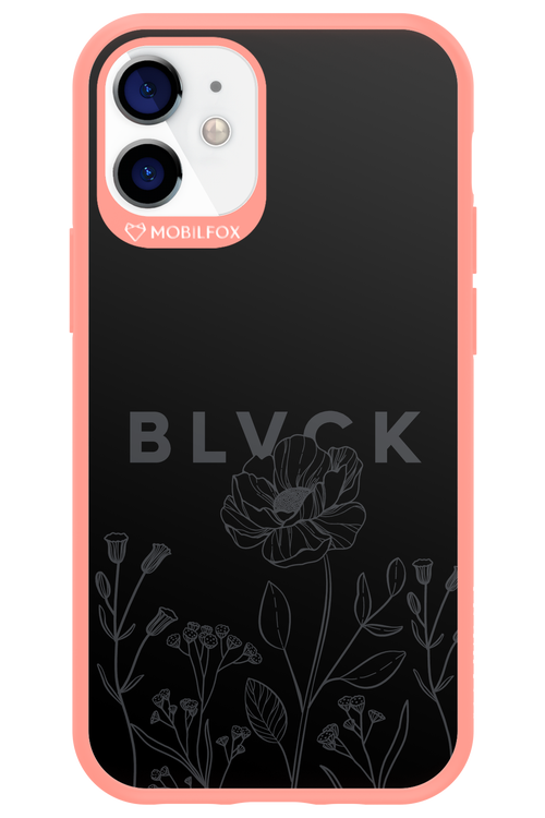 Black Flowers - Apple iPhone 12 Mini