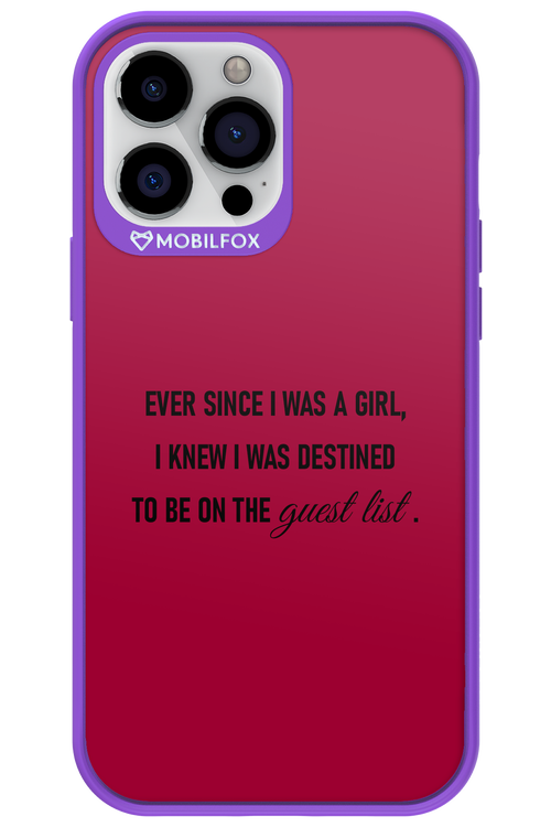 Guest List - Apple iPhone 13 Pro Max