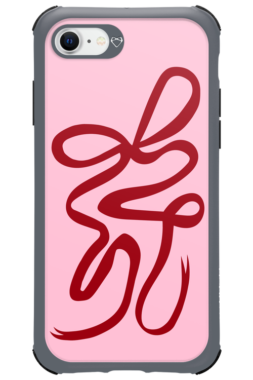 Burgundy Bow - Apple iPhone SE 2022